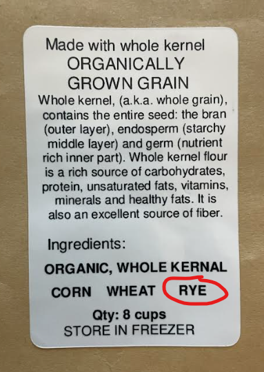 Whole Grain Rye Flour